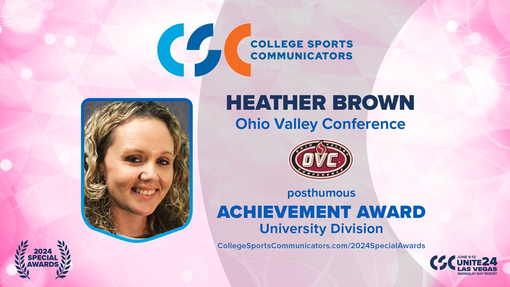 2024 Special Awards Salute: Heather Brown - CSC Achievement Award (posthumous)